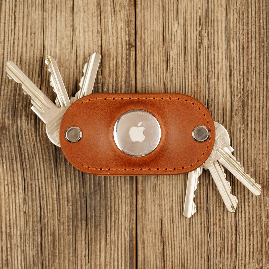 Apple AirTag Leather Key Organizer - Smart Key Storage with Airtag Pocket - Keychains - Souma Leather