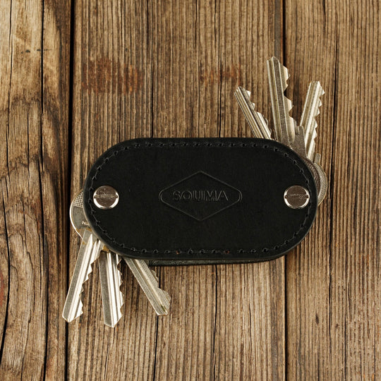 Apple AirTag Leather Key Organizer - Smart Key Storage with Airtag Pocket - Keychains - Souma Leather