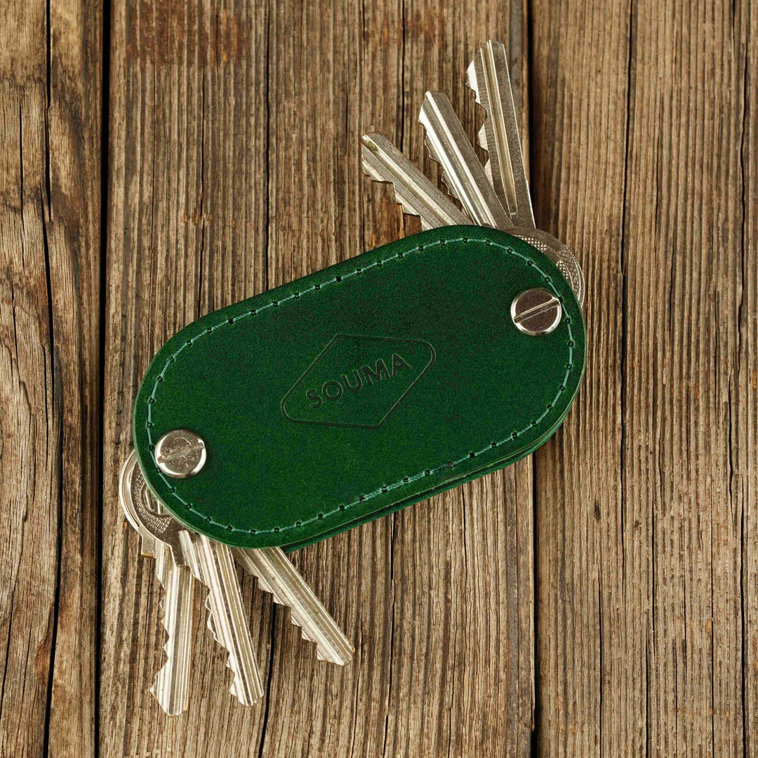 Apple AirTag Leather Key Organizer - Smart Key Storage with Airtag Pocket - Keychains - Souma Leather