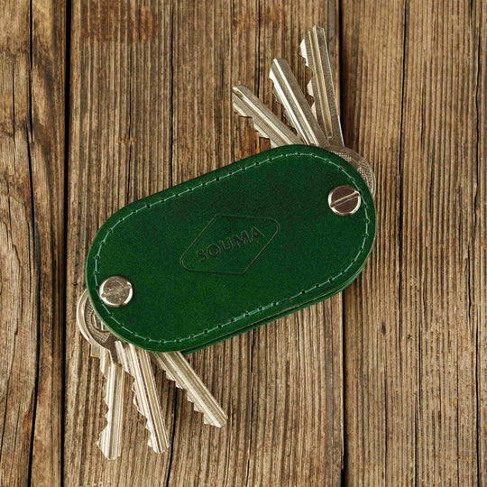 Apple AirTag Leather Key Organizer - Smart Key Storage with Airtag Pocket - Keychains - Souma Leather