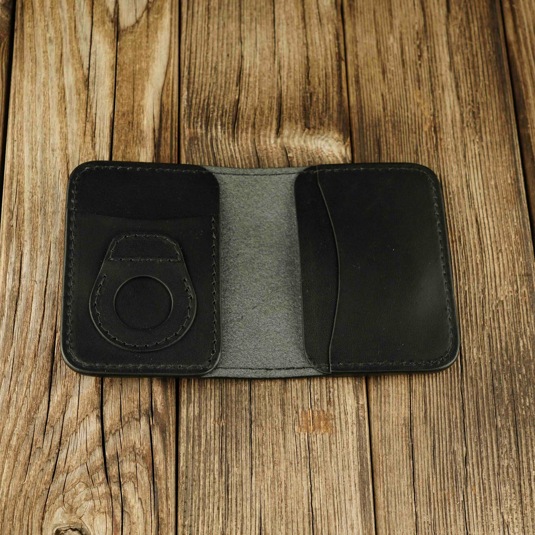 Apple AirTag Leather Bifold Wallet - Wallets & Money Clips - Souma Leather