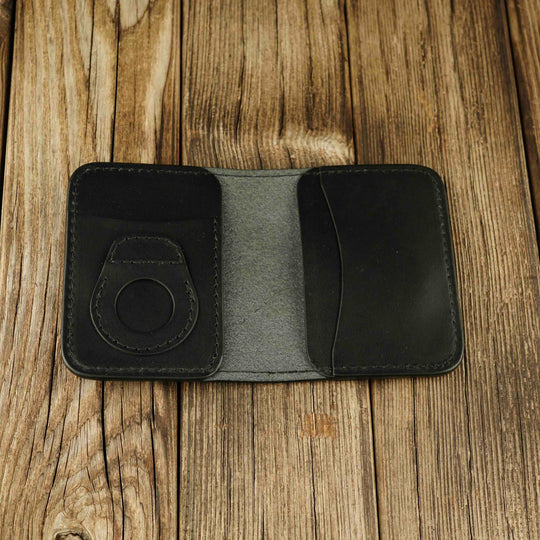 Apple AirTag Leather Bifold Wallet - Wallets & Money Clips - Souma Leather