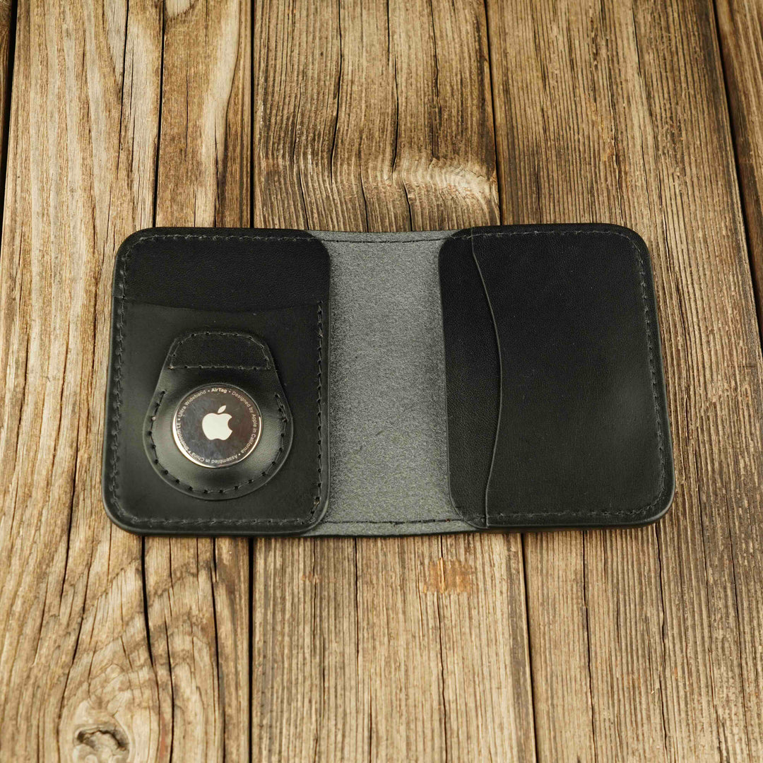 Apple AirTag Leather Bifold Wallet - Wallets & Money Clips - Souma Leather