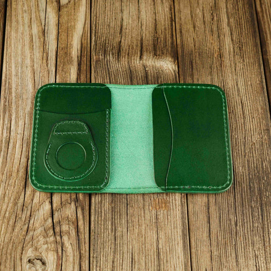 Apple AirTag Leather Bifold Wallet - Wallets & Money Clips - Souma Leather
