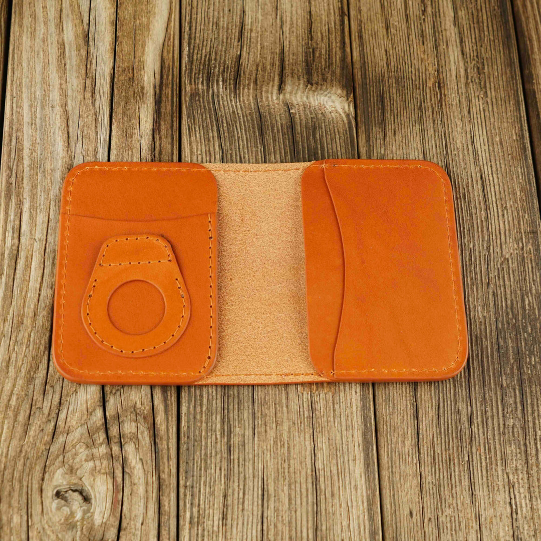 Apple AirTag Leather Bifold Wallet - Wallets & Money Clips - Souma Leather