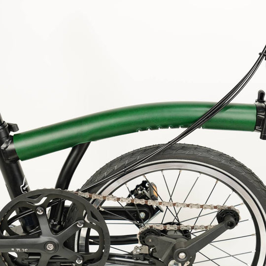 Celorámová sada kožených chráničů na kolo Brompton - suchý zip 