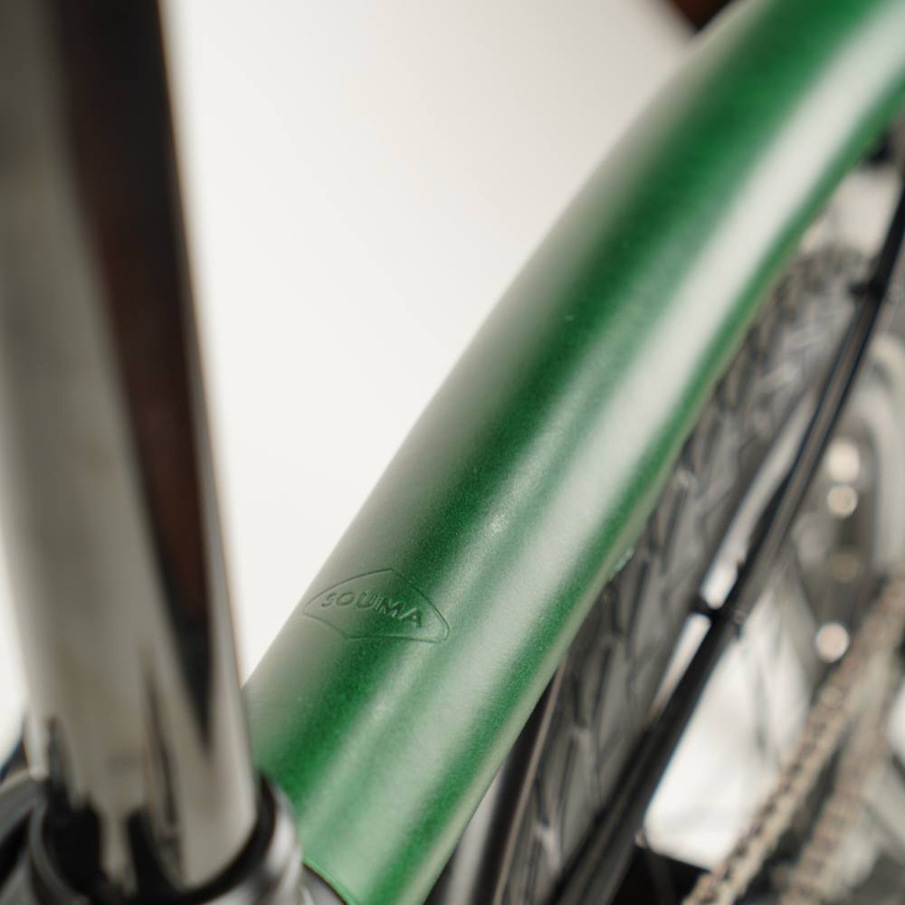 Celorámová sada kožených chráničů na kolo Brompton - suchý zip 