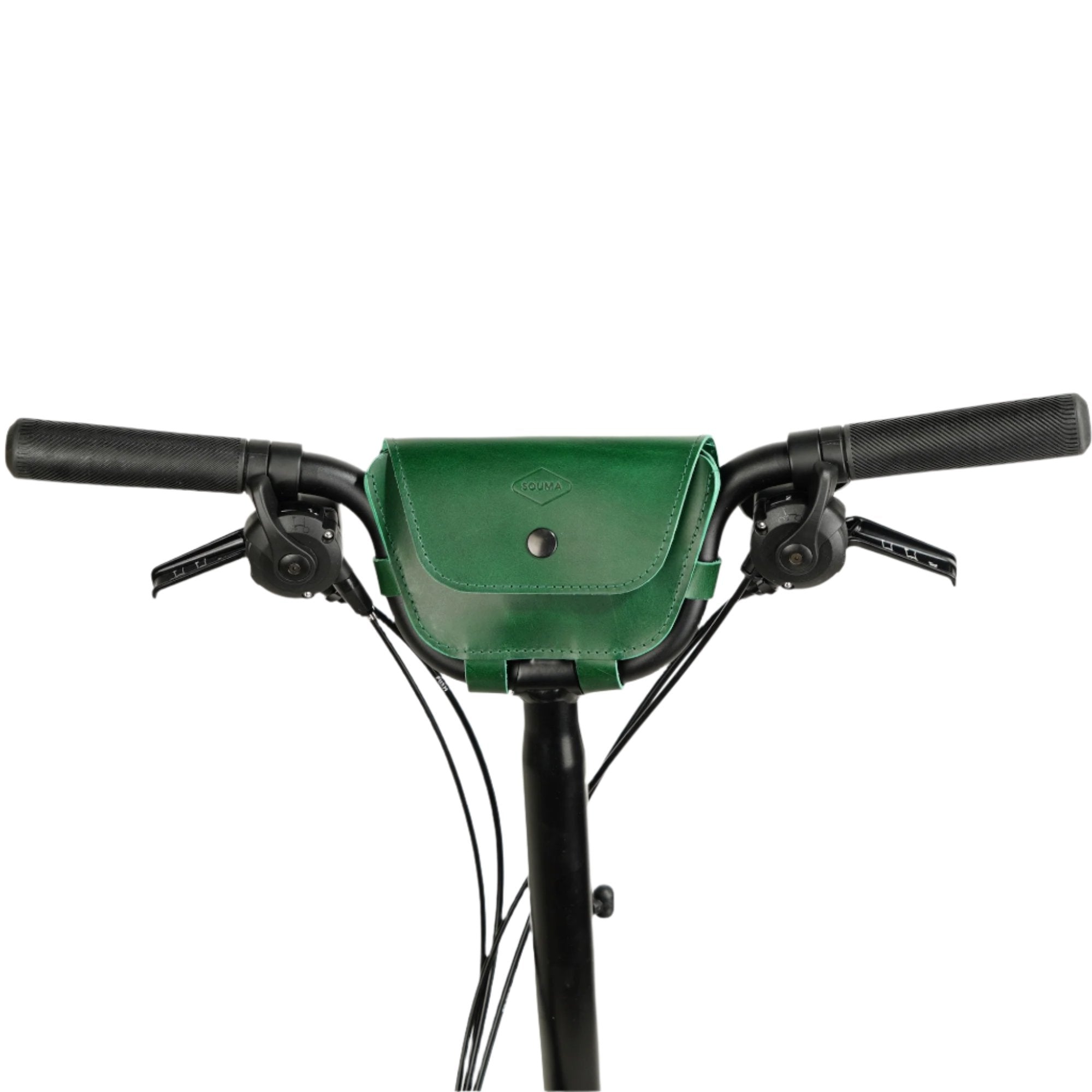 Brompton 2017+ Leather Handlebar Bag Green