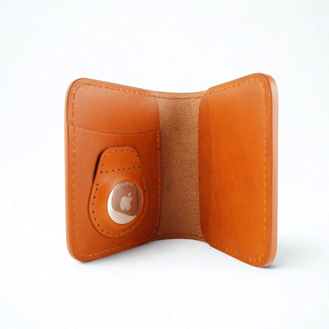 Apple Airtag bifold leather wallet