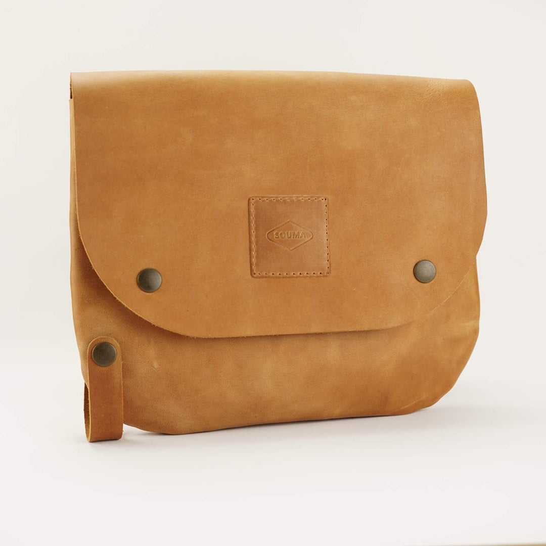 Bikegab - Kožená taška na rám kola - taška přes rameno "TOPAZ"