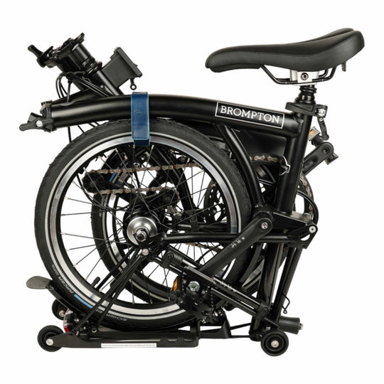 Kožený popruh na kolo Brompton a kalhoty 2v1