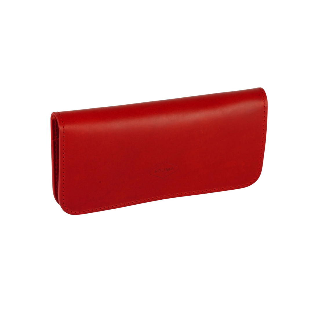 Women's Leather Wallet - Fold Souma Leather Red