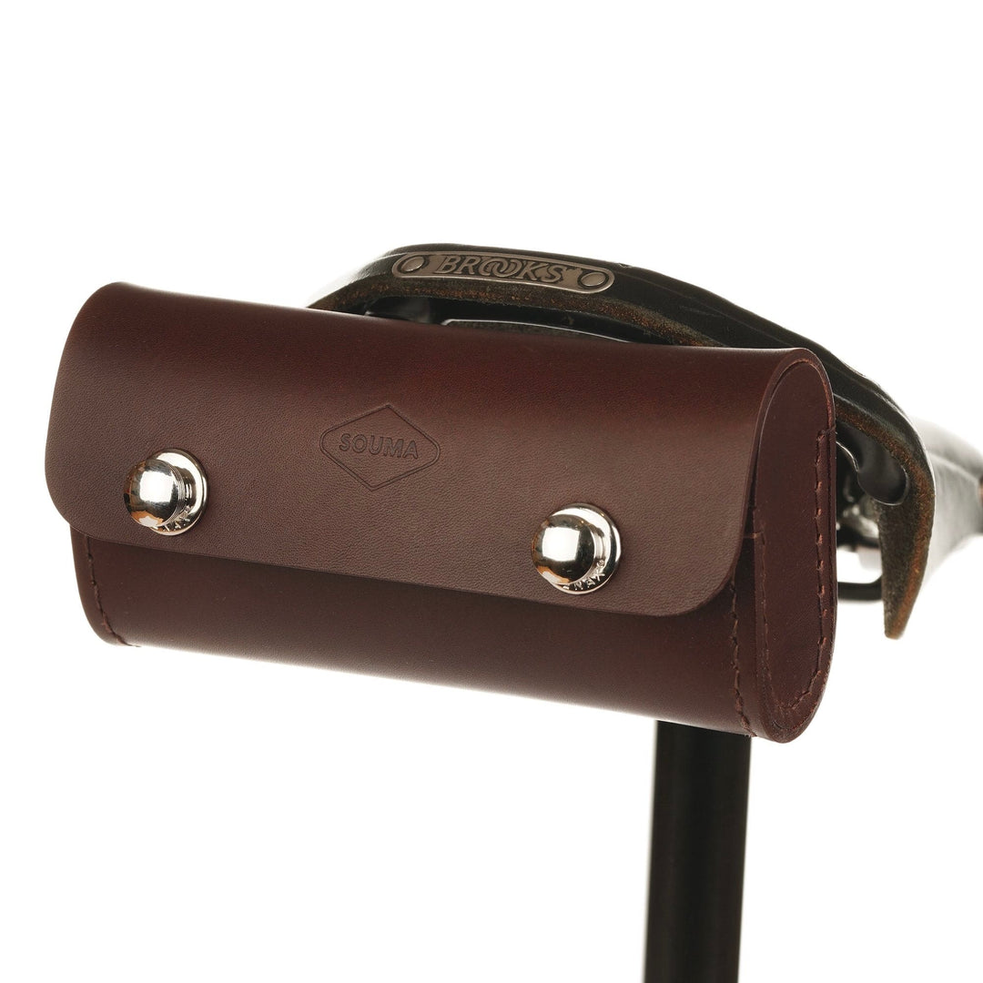 traditional saddle bag brown silver hardware normal rotated