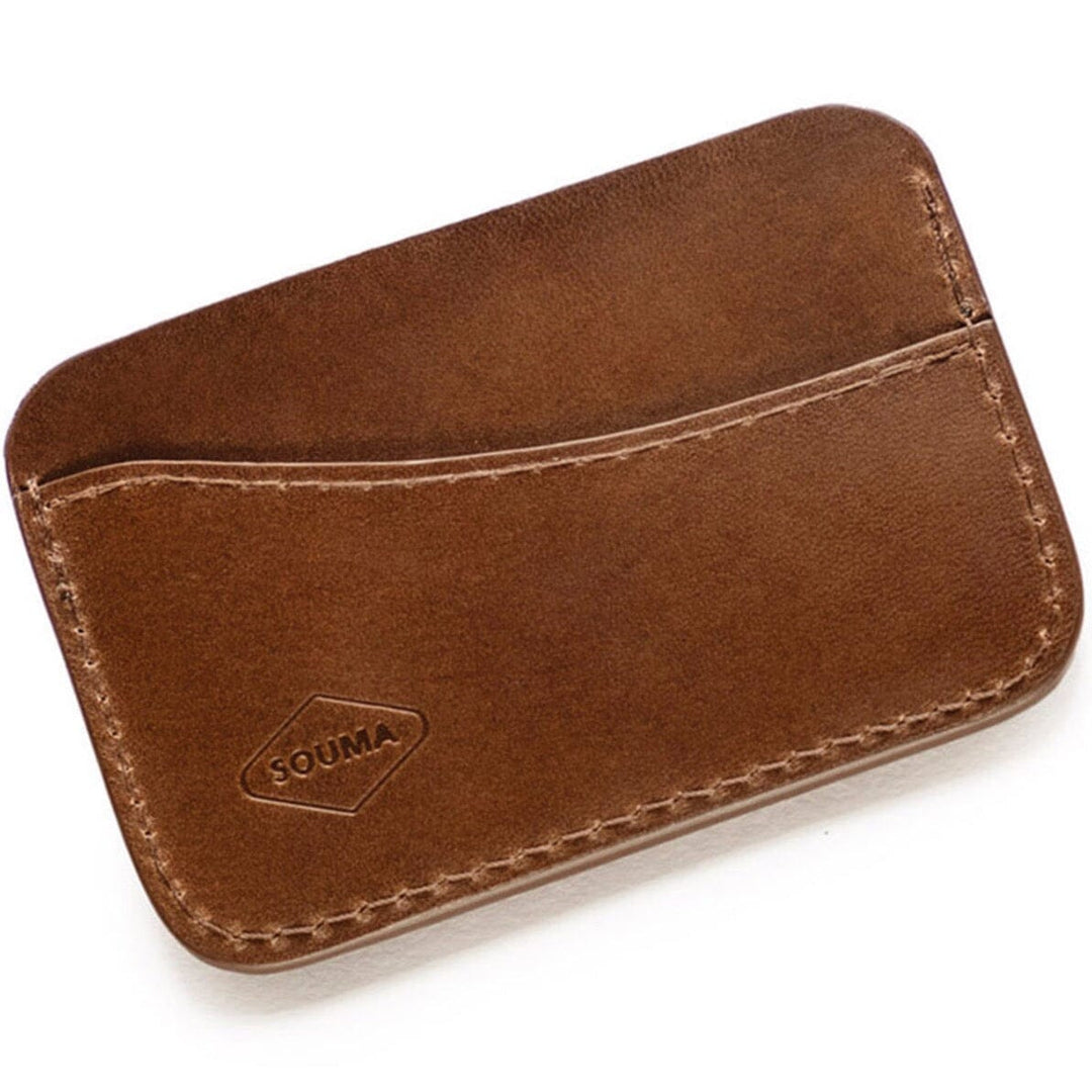 Apple AirTag Leather Wallet - Handmade card wallet with pocket for Apple AirTag - Wallets & Money Clips - Souma Leather