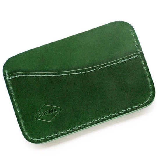 Apple AirTag Leather Wallet - Handmade card wallet with pocket for Apple AirTag - Wallets & Money Clips - Souma Leather
