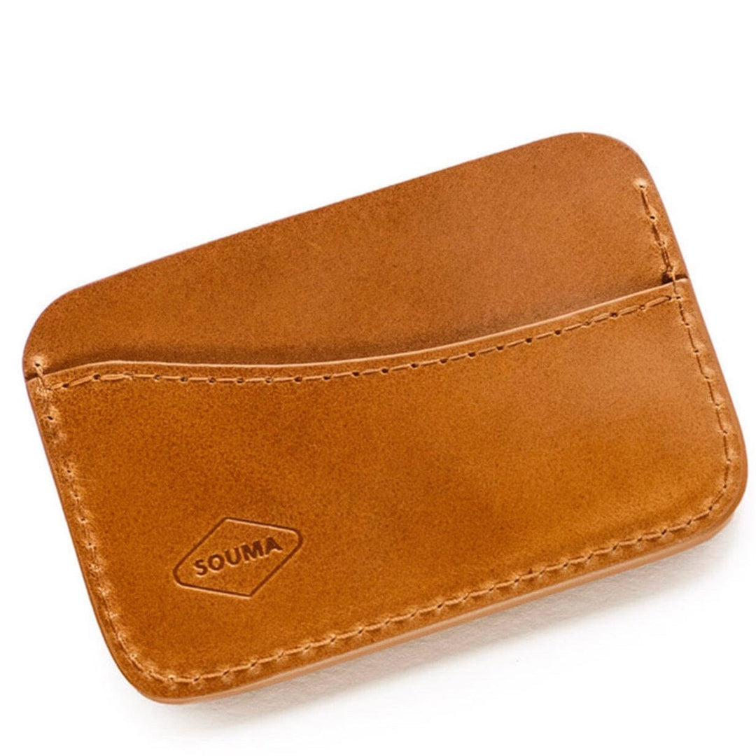 Apple AirTag Leather Wallet - Handmade card wallet with pocket for Apple AirTag - Wallets & Money Clips - Souma Leather