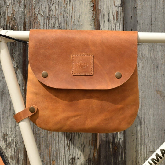 Bikegab - Leather bicycle frame bag/shoulder bag "TOPAZ" Souma Leather 