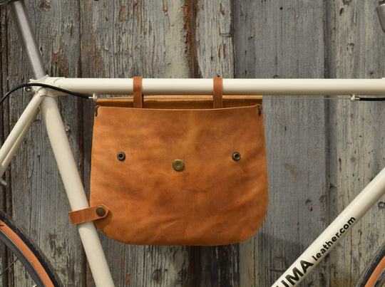 Bikegab - Leather bicycle frame bag/shoulder bag "TOPAZ" Souma Leather 