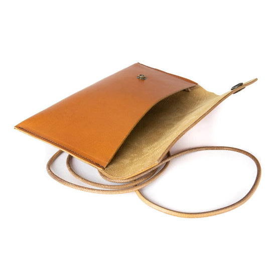 Women's leather clutch - Marc Souma Leather open