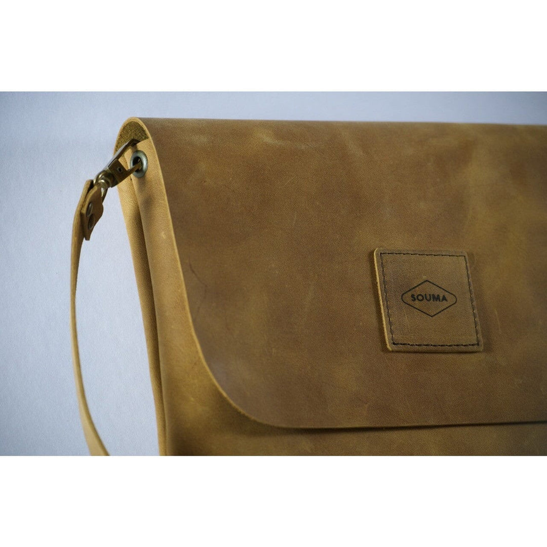 Simple Satchel "TOPAZ" Souma Leather 