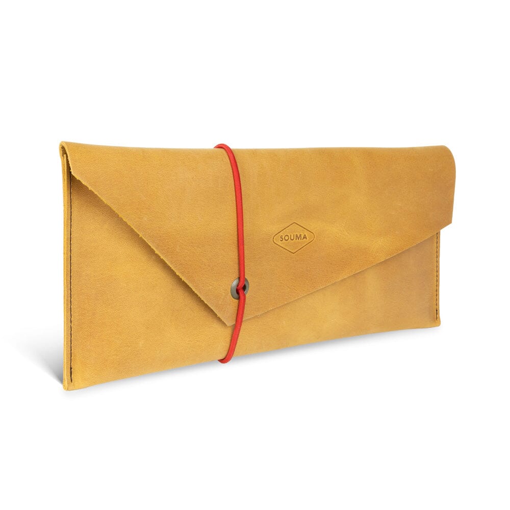 Women's leather clutch - Jose Souma Leather Topaz 