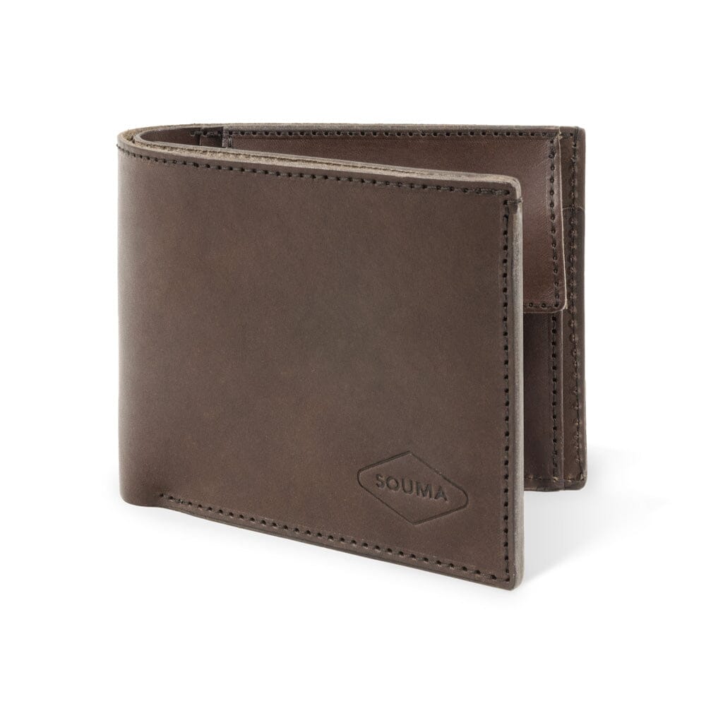 Classic Men's Leather Wallet Souma Leather Brown Bifold