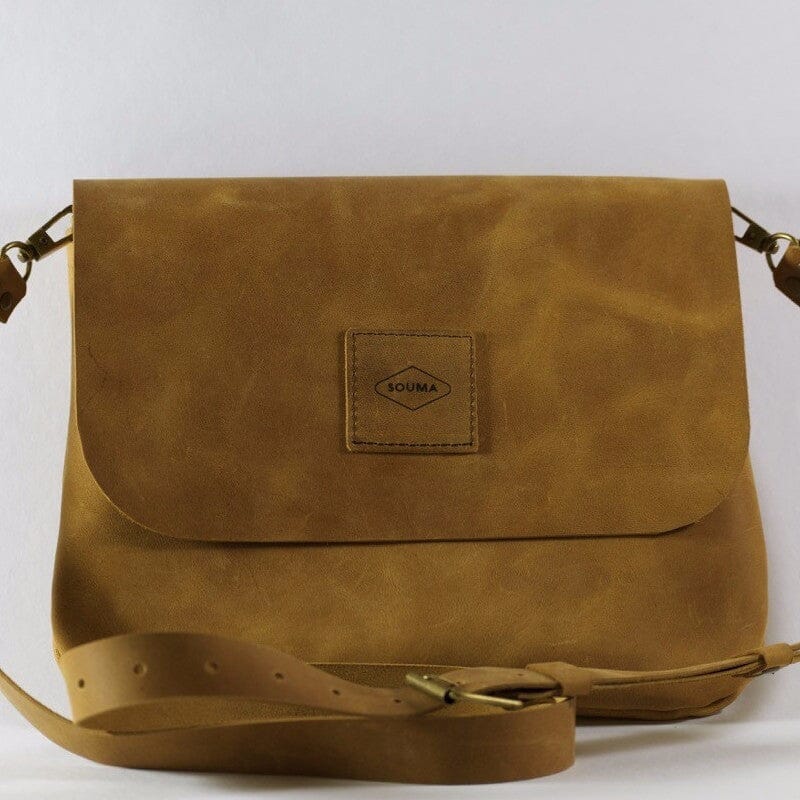 Simple Satchel "TOPAZ" Souma Leather Topaz 