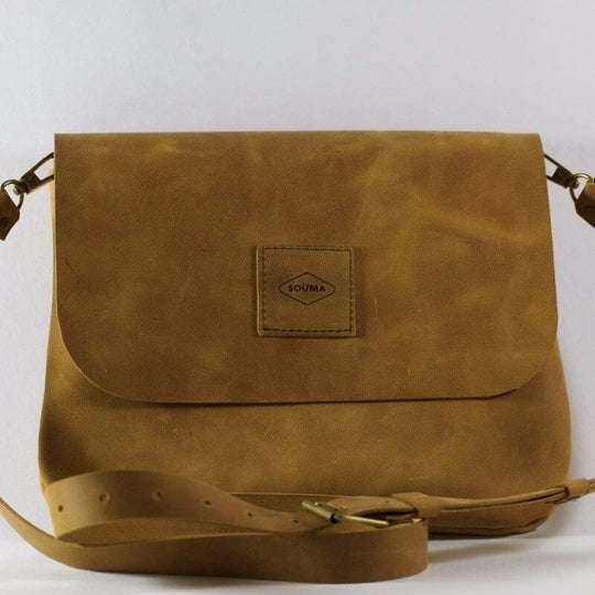 Simple Satchel "TOPAZ" Souma Leather Topaz 